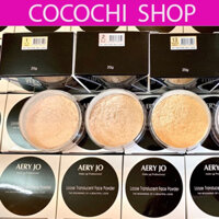 Phấn Phủ Bột Aery Jo 20g siêu mịn tạo lớp trag điểm tự nhiên sẵn 3 tone chuyên dùng trang điểm cho makeup