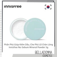 Phấn Phủ Bột Giúp Kiềm Dầu, Che Phủ Lỗ Chân Lông Innisfree No-Sebum Mineral Powder 5g