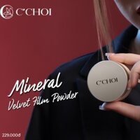 Phấn Phủ cho da dầu C’Choi Mineral Velvet Film Powder, có khả năng kiềm dầu tốt giúp da luôn mịn và khô thoáng
