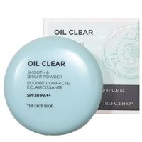 Phấn phủ cho da dầu The Face Shop Oil Clear Smooth & Bright Pact SPF30/PA++ (V201 - Da sáng)