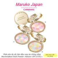 Phấn phủ đa sắc kiềm dầu Canmake Marshmallow Finish Powder Abloom chỉnh sắc tố da, nâng tone da Nhật Bản SPF19/PA++- 4g