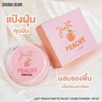 Phấn Phủ Dạng Bột Sivanna Colors Just Peachy HF197 Trái Đào Kiềm Dầu 20gr