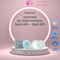 Phấn phủ Innisfree No Sebum Mineral Powder & Phấn nén No Sebum Mineral pact