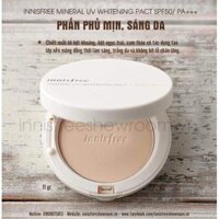 💦💦💦PHẤN PHỦ INNISFREE MINERAL UV WHITENING PACT SPF 50