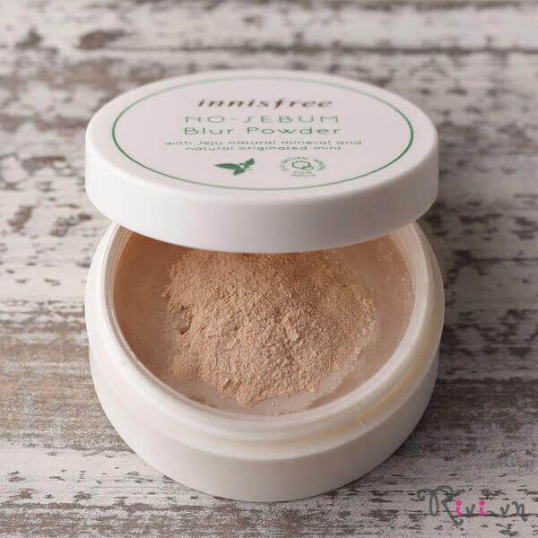 Phấn phủ kiềm dầu Innisfree No Sebum Blur Powder