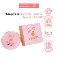 Phấn Phủ Kiềm Dầu Sivanna Trái Đào Dạng Bột Tông Sáng Sivanna Peach Super Oil Control HF197