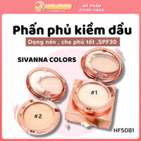 Phấn Phủ Kiềm Dầu Sivanna color Pressed Power Cover Skin HF185