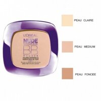 Phấn phủ Loreal Nude Magique BB Powder 5 in 1 màu peau foncee và màu Peau Medium