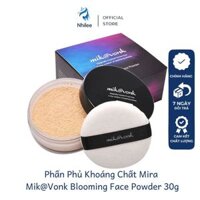 Phấn phủ Mira Mik@Vonk Blooming Face Powder NL015 dạng bột cực mịn, thấm hút dầu tốt 30g