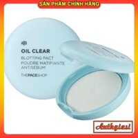 Phấn phủ nén THE FACE SHOP Oil Clear Smooth Bright Blotting Pact TFS SPF30/PA++ trang điểm kiềm dầu 9g