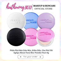 Phấn Phủ Nén Thuần Chay About Tone Blur Limited Purple Edition, Glow, Air Fit Powder Pact