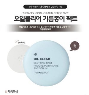 Phấn phủ Thefaceshop Oil Clear Blotting Pact