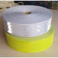 Phản quang nhựa 5cm, dây phản quang nhựa, cuộn phản quang nhựa, dây cảnh báo nhựa