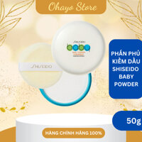 Phấn rôm Nhật bản, Phấn Phủ Kiềm Dầu Shiseido Baby Powder Presses - Hộp 50g