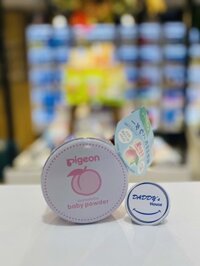 Phấn rôm Pigeon Baby Power Momonoha - lá đào (125g)