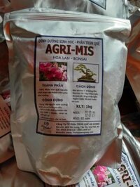 Phân tan chậm cao cấp trùn quế AGRI-MIS gói 1kg [bonus]