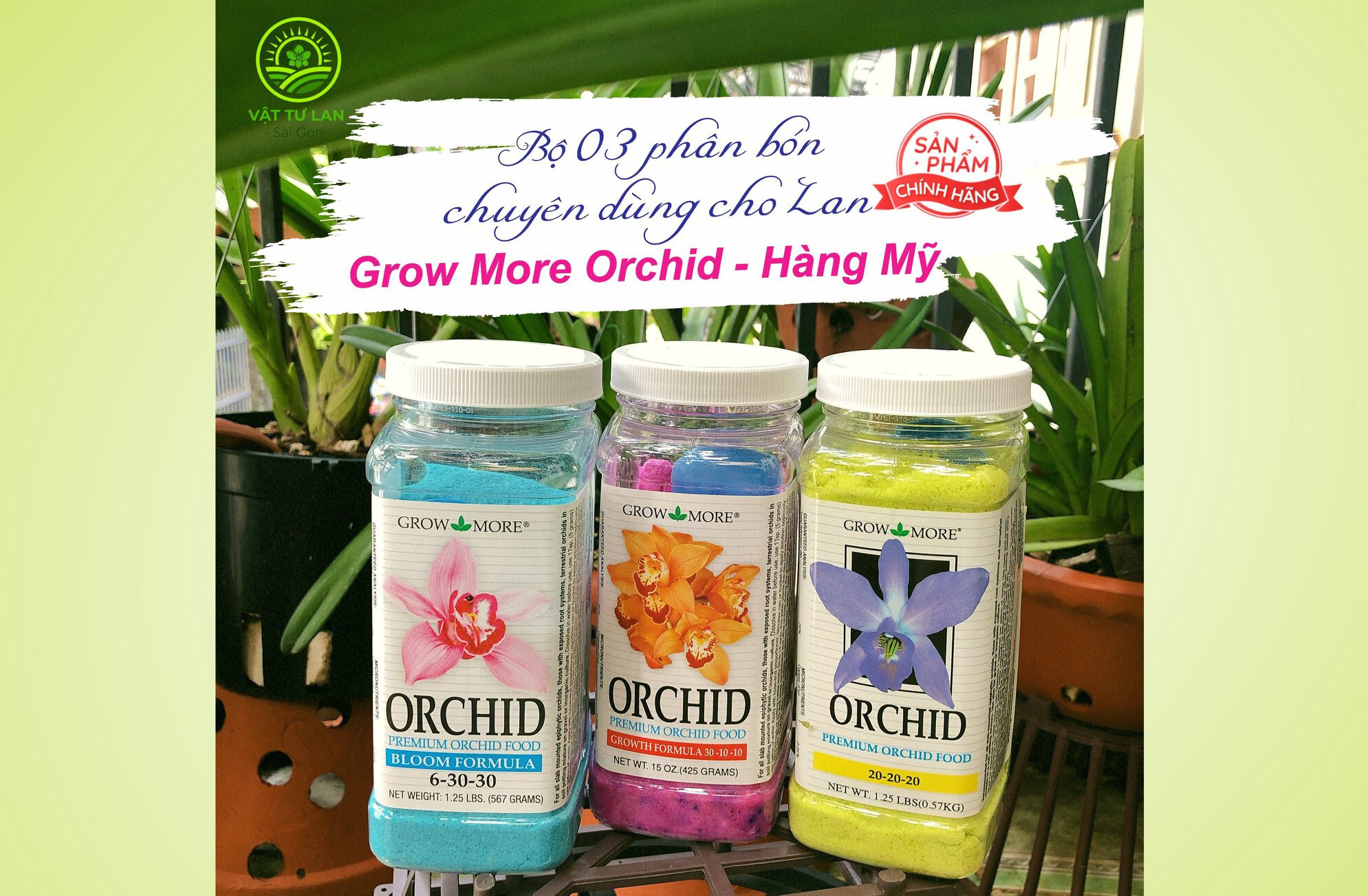 Phân tăng trưởng orchid 20-20-20 570g