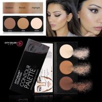 Phấn tạo khối 3 ô City Color Contour Effects Palette