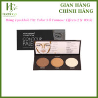 PHẤN TẠO KHỐI 3 Ô CITY COLOR CONTOUR EFFECTS PALETTE