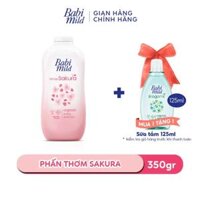 Phấn Thơm Trẻ Em Babi Mild White Sakura 350gr