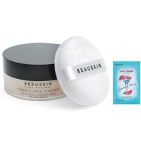 Phấn trang điểm dạng bột Beauskin Perfect Face Powder Hàn Quốc 30g/ Hộp Và 1 đắp mặt nạ dont worry Beauskin 23ml/gói