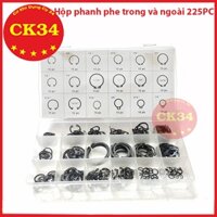 Phanh trục, vòng lò xo, vòng phe, phe gài trục, vòng chặn ngoài, long đen, vòng đệm 225pc