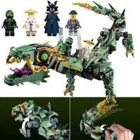 Phantom Ninja Series Khối Xây Dựng Bay Mecha Dragon Minifigures Trẻ Em Giáo Dục Lắp Ráp Đồ Chơi Bé Trai