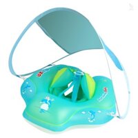 Phao bể bơi cho bé dễ thương Phao bơi cho bé Phao bơi cho bé Vòng phao bơi cho bé 6-30 tháng tuổi Phao bơi cho bé trai bé gái Phao huấn luyện viên bơi có ghế dưới + Tán nắng