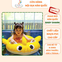 Phao Bơi BABY SHARK Hàn Quốc Chất Liệu Nhựa PVC Cao Cấp, An Toàn Cho Bé