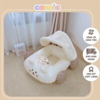 Phao bơi Bar-rot cho bé hình ô tô có bánh lái kèm kòi, Chống Lật An Toàn Cho Bé Có Mái Che ( Tặng Kèm Bơm)