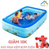 Phao bơi Bể bơi cho bé 1,2m_1.3m_1,5m_1,8m_2.1 ,hồ bơi thành cao 3 ❤️ Free Ship ❤️