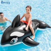 Phao bơi cá voi đen cỡ lớn 193*119cm mã 58561- phao bơi trẻ em, phao bơi người lớn phao đi biển