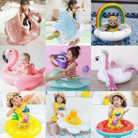 Phao bơi cho bé có mái che (6 tháng -7 tuổi)/ Phao hồng hạc cho bé - phao vịt cho bé - phao cầu vồng cho bé