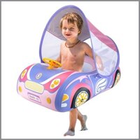 Phao Bơi Cho Bé Thể Thao Hình Ô Tô Phao Bơi Có Vô Lăng Và Chống Nắng Nhẫn Bơi Trẻ Em linadvn