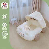 Phao Bơi Ngồi Hình Ô Tô Barrot BR009 Có Mái Che Được Tặng Kèm Bơm Vô Lăng Kêu Âm Thanh Cho Bé