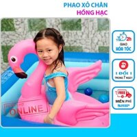 Phao bơi trẻ em hình thú chống lật cho bé-phao xỏ chân hình Hồng Hạc