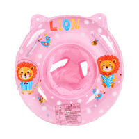 Phao bơi tròn xỏ chân cho bé có tay cầm ABC DX98 - Sư tử Hồng