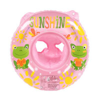 Phao bơi tròn xỏ chân cho bé có tay cầm ABC DX98 - Hình Ếch Hồng