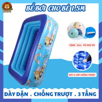 Phao Bơi Trong Nhà Cho Bé, Phao Bơi 2 Lớp Đáy Chống Trơn Trượt, Phao Bơi 1M3, Phao Bơi 2 Tầng Cho Bé