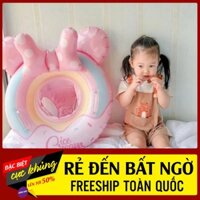 Phao bơi xỏ chân chống lật hình Micky màu hồng siêu xinh cho bé