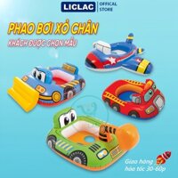Phao bơi xỏ chân Hình Ô Tô nhựa PVC dày, Phao bơi chống lật cho bé loại Cao Cấp giúp đảm bảo an toàn
