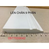 Phào chỉ len chân tường bảng 9cm nhựa ps Hàn Quốc