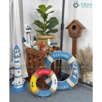Phao cứu sinh decor chữ welcome kiểu color [3 kiểu - nhiều size] PHAOCUUSINH-02 TNS
