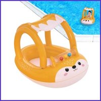 Phao em bé có tán bơm hơi cho trẻ mới biết đi Phao bơi Hỗ trợ đáy Huấn luyện viên bơi nước Ghế nổi Đồ chơi cho sarhanvn