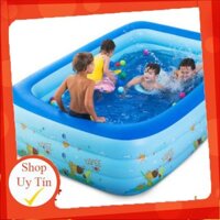Phao hồ bơi 1m5 đáy CHỐNG TRƯỢT tặng miếng vá phao. LOẠI DÀY