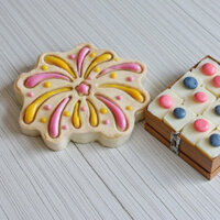 Pháo hoa, bánh quy đóng băng, khuôn bánh sinh nhật, thẻ trang trí, công cụ làm bánh kiểu 3d, công cụ làm bánh khuôn