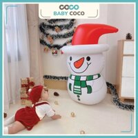 Phao hơi deco nhà cửa, trang trí giang sinh hình ông già Noen, người tuyết