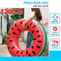 Phao Người Lớn, Phao Tròn, Phao Dưa Hấu Size 120cm