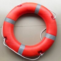 Phao nhựa cứu sinh màu đỏ, phao bơi tròn cứu hộ cứu nạn đăng kiểm tàu thuyền TRAN ANH 19