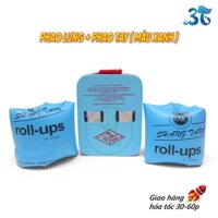 Phao Tập Bơi Cho Bé – Bộ 2 Phao Tay + Phao Lưng, An Toàn, Bám Chắc, Dùng Cho Người Lớn & Trẻ Em